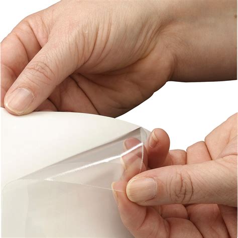 self adhesive poly pockets clear.